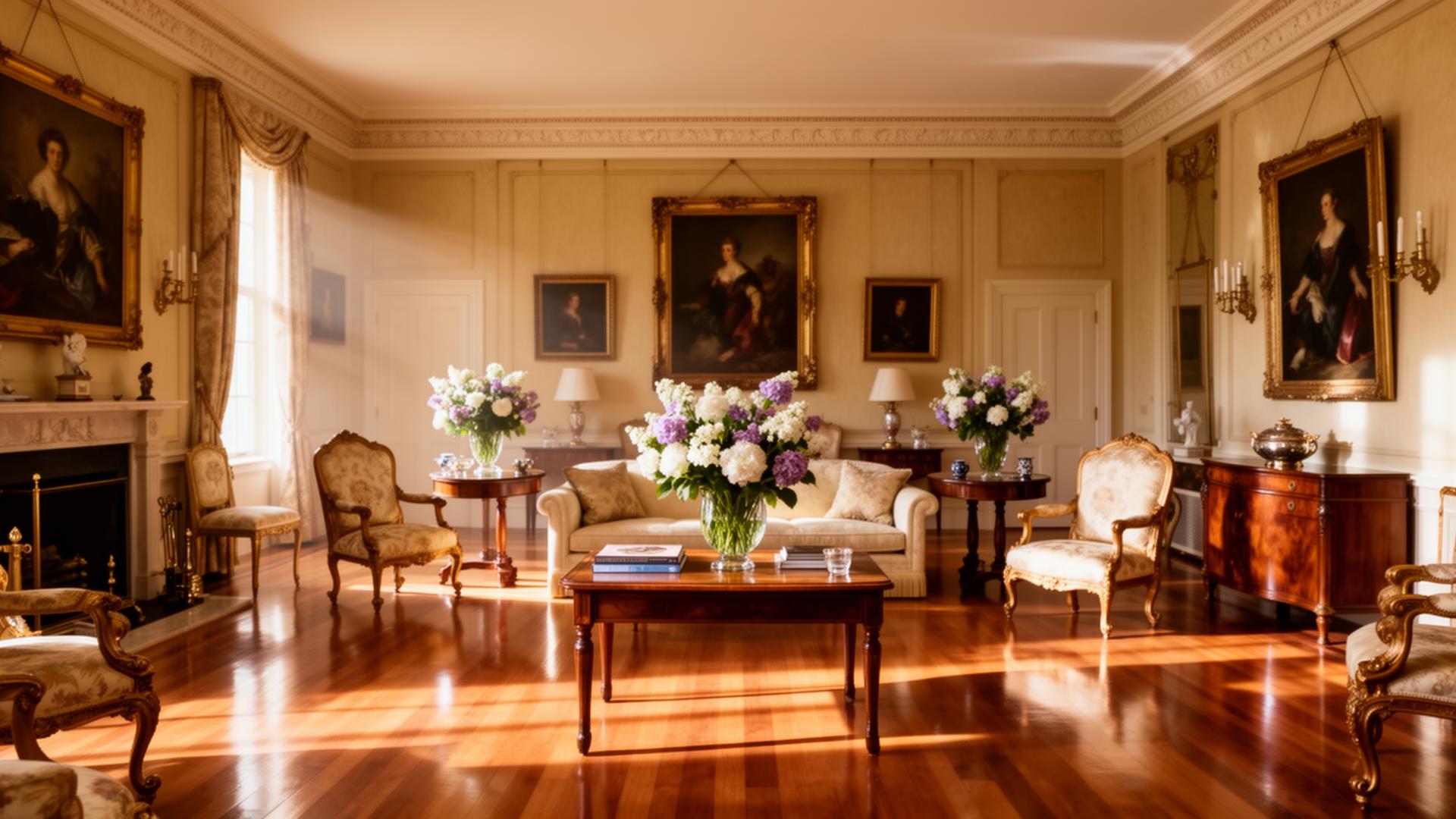Formal living room of a North Shore estate